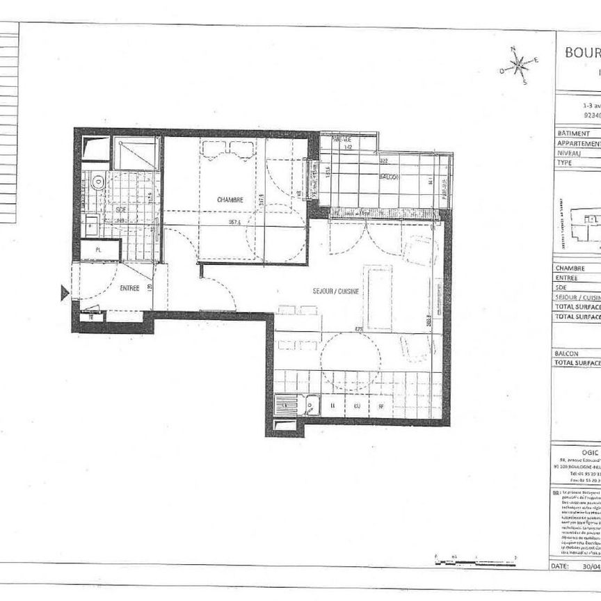 location Appartement T2 DE 43.4m² À BOURG LA REINE - Photo 1