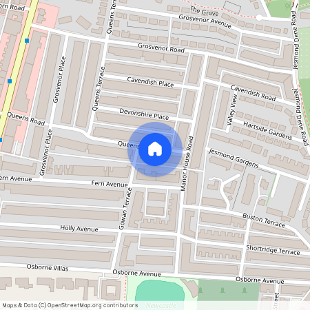 Flat E, 74-76, Queens Road, Jesmond, Newcastle Upon Tyne, NE2 2PR