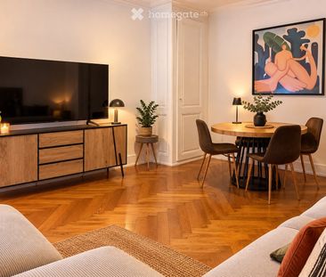 Geneva Fully Furnished 4-piece Apartment in Eaux Vives Center - Photo 1