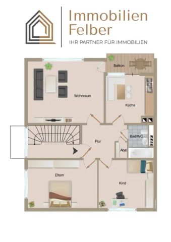 3-Zimmerwohnung mit Balkon im Erdgeschoss - Foto 3