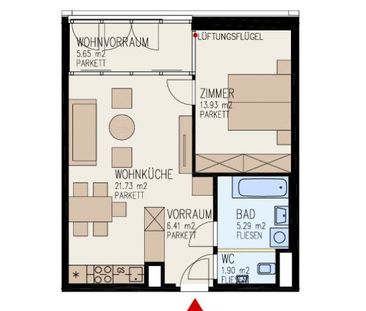 Lichtdurchflutete 2-Zimmer-Wohnung mit moderner Küche und Wintergar... - Photo 1