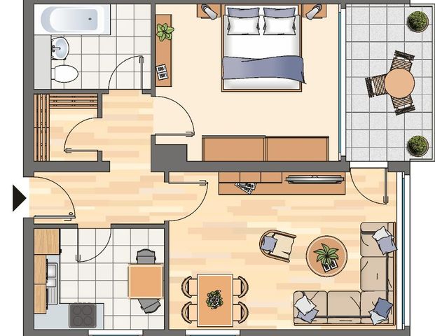 Demnächst frei! 2-Zimmer-Wohnung in Unna Süd - Foto 1