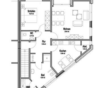 2 Zimmer-Wohnung, Ortsmitte, 90 qm, zum 01.01.26 zu verm. - Photo 1