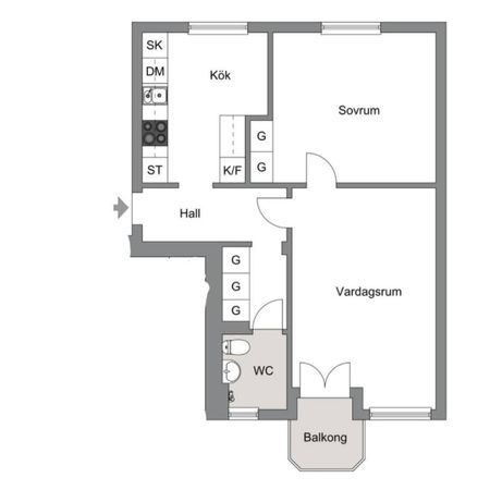 Bandhagen - 2rok - 3mån - 12.650kr/mån - Photo 4