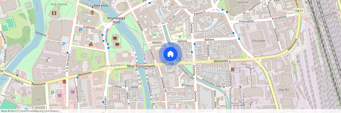 Vrchlického nábř., České Budějovice - České Budějovice 6