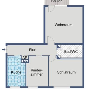 Familienfreundliche 3-Zimmer-Wohnung mit Balkon und zusätzlichem Stauraum - Foto 3