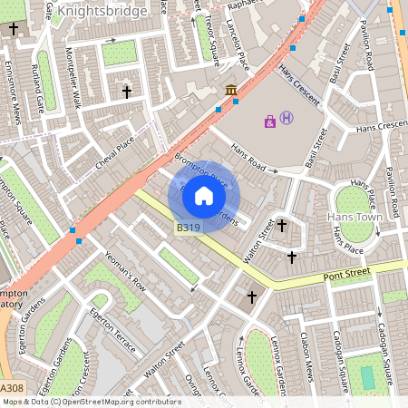 Beaufort Gardens Knightsbridge SW3, London, SW3