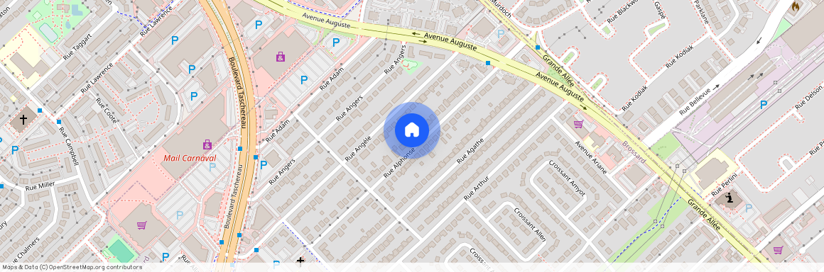5840 Rue Alphonse App. 4 J4Z1C1 Brossard Montérégie Noms de rues (A)