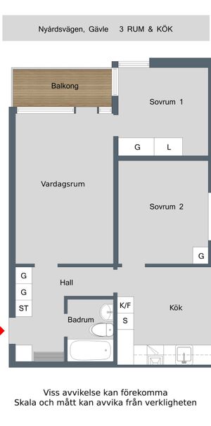 Nygårdsvägen, Gävle - Foto 2