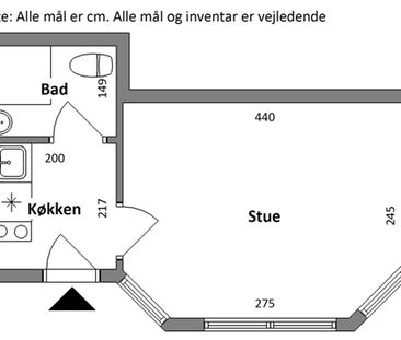 1-værelses studiebolig - Photo 2