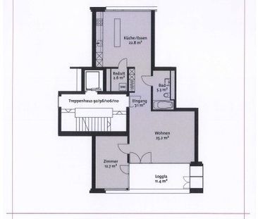 2.5 Zimmer, 78 m², 4. Stock - Photo 6