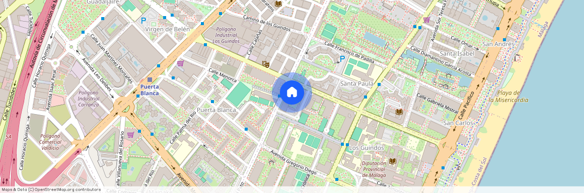 Los Guindos - Parque Mediterráneo - Santa Paula, Málaga