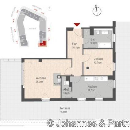 01067 Dresden - Seevorstadt , Wallstraße 4 WE 6.01 - Photo 1