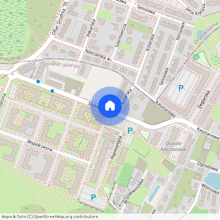 ul. Stylowa, Borkowo, Pruszcz Gdański, gdański, pomorskie