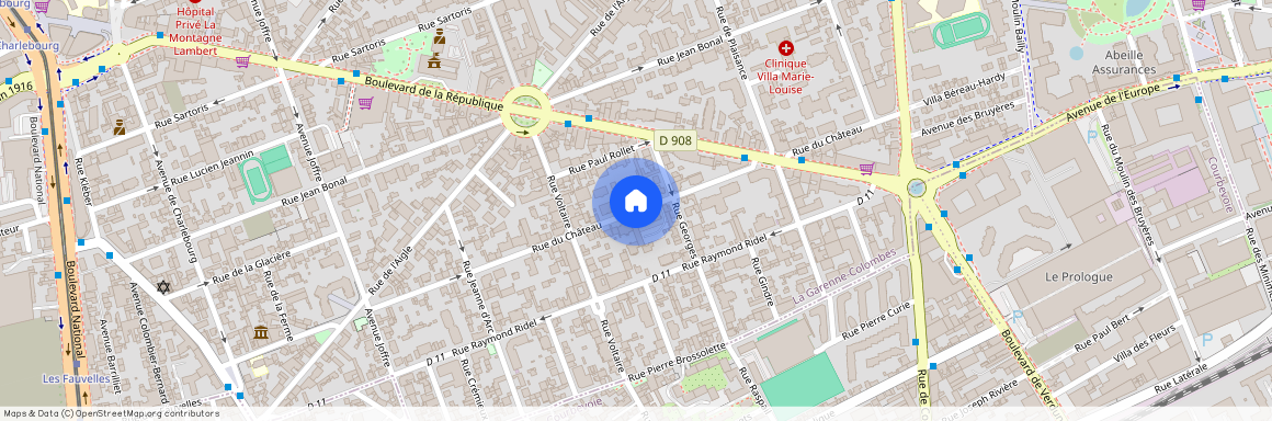 Rue du Château, Francja, La Garenne-Colombes