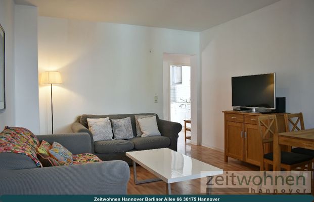 Ricklingen, voll möbliert, modern mit Balkon und Aussicht ins Grüne - Foto 1