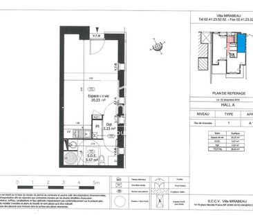 Location appartement 1 pièce 28.03 m² à Angers (49100) - Photo 6