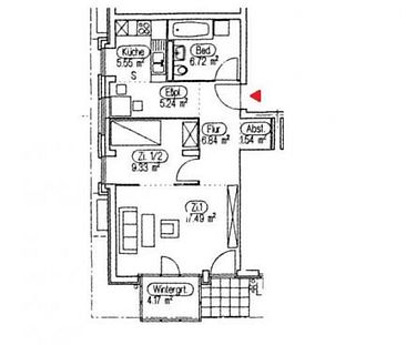 1,5 Zimmerwohnung in Karow Nord- Terrasse vorhanden - Foto 2