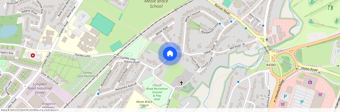 Vicarage Road, Meole Village, Shrewsbury