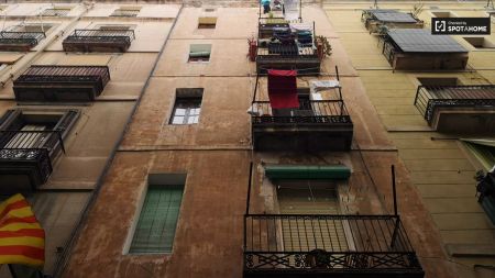Spacious room in 3-bedroom apartment in El Raval, Barcelona - Foto 3