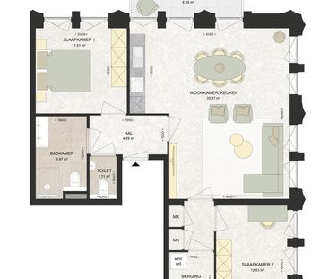 Appartement te huur: Kennedylaan 380 2035 TR Haarlem - Foto 1