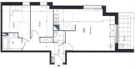 Location Appartement 3 pièces 63m² ST HERBLAIN 44800 - Photo 2