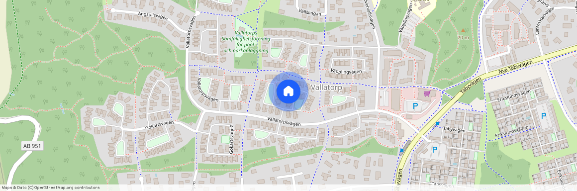 Vallatorpsvägen, Täby