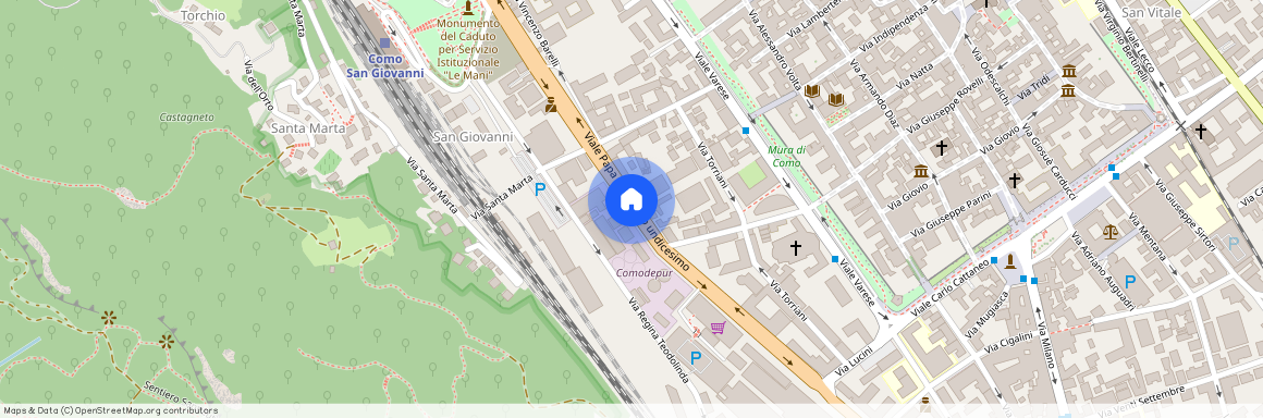 Toscano, Provincia di Como, Como, Casa, Viale Innocenzo XI