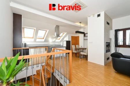 Pronájem luxusního mezonetového bytu 3+kk, ulice Veveří, Brno -město, parkovací stání, terasa - Фото 4