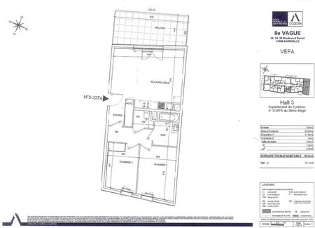 location Appartement T3 DE 59.2m² À MARSEILLE - Photo 5