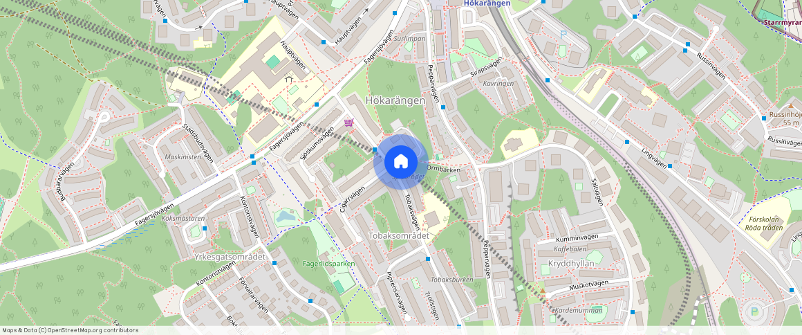 Tobaksvägen **, Hökarängen