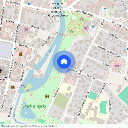 ul. Parkowa, Gryfice, Gryfice, gryficki, zachodniopomorskie