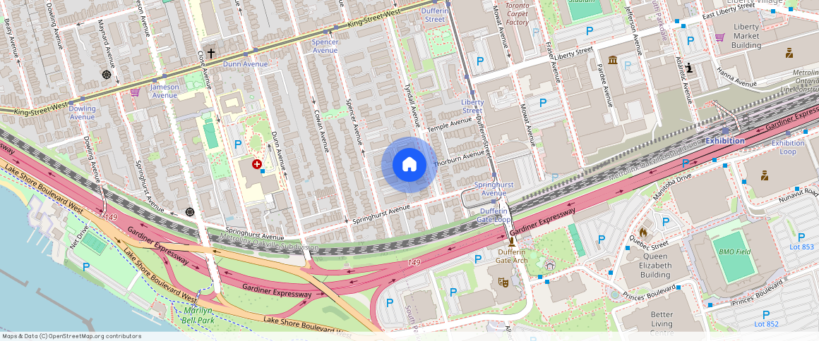 ** Tyndall Avenue, Toronto, Toronto, Toronto, M6K 2E2