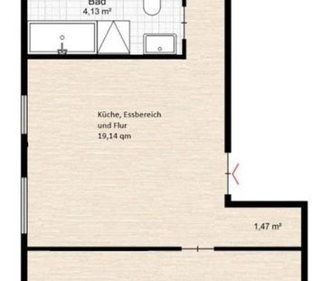 Renovierte 2,5-Zimmer-Wohnung mit Tiefgarage & Küche in Frankfurt - Foto 1