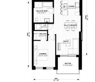 1 CH - 1 SDB - Gatineau - $2,300 /mo - Photo 3