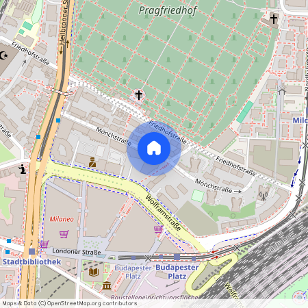 Mönchstrasse, 70191 Stuttgart - Stuttgart-Nord