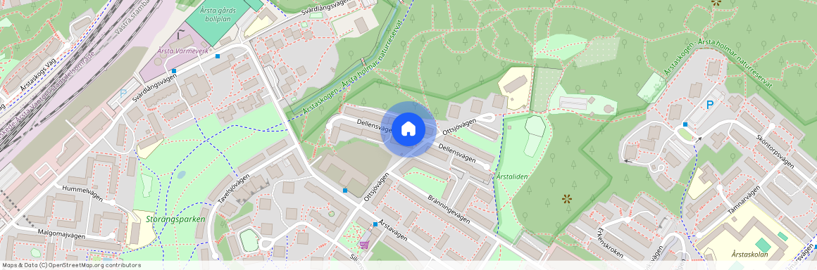 Dellensvägen, Årsta