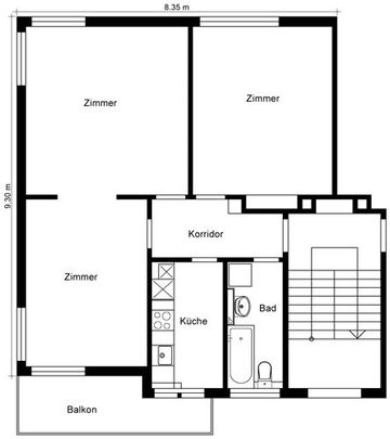 3-Zimmerwohnung im Kreis 7 zu vermieten - Photo 1