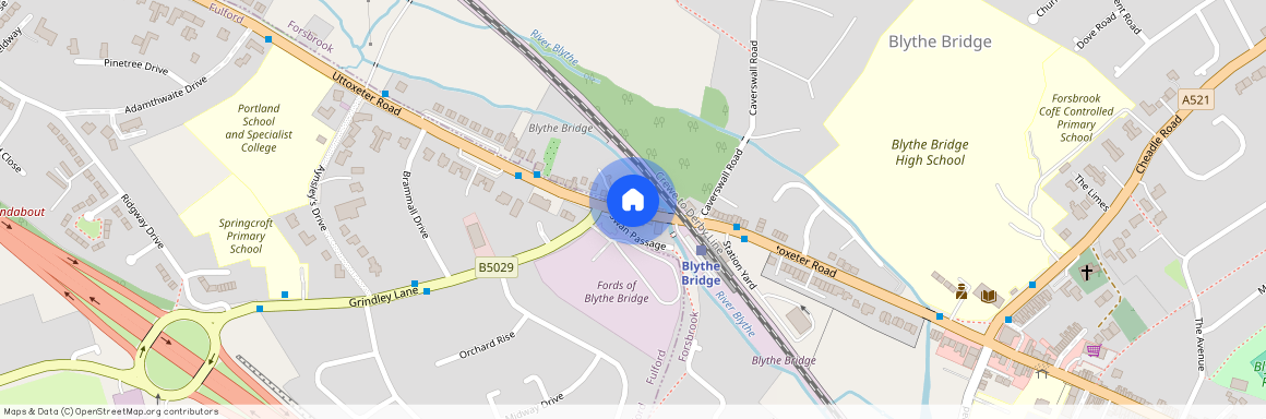 Uttoxeter Road, Blythe Bridge, Stoke-on-Trent, Staffordshire, ST11