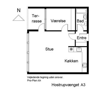 Hyggelig 2-værelses lejlighed - Photo 1