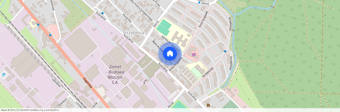 Armii Krajowej 7, Tarnogórski (pow.), Tarnowskie Góry, Strzybnica