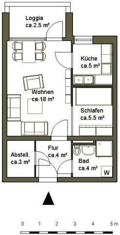 1-Zimmer-Wohnung mit Schlafnische 41,85m² nur für Senioren ab 60 Jahre - Photo 5