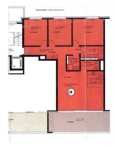 4.5 Zimmer, 112 m², 1. Stock - Photo 3