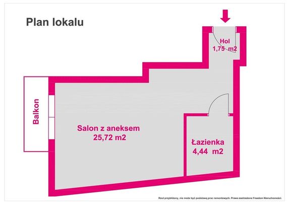 Mieszkanie 32,6 m², Sosnowiec, Pogoń, Staropogońska - Фото 1