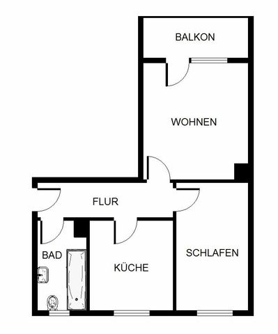2 Raum Wohnung mit Loggia in Renovierung - Photo 5