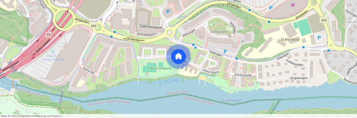 Sickla strand, Nacka
