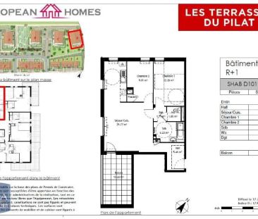 Appartement à louer 3 pièces 65.29m² - Photo 1