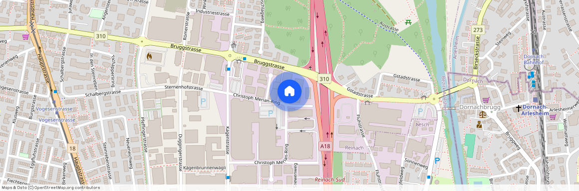 Im Bruggrain 5b, 4153 Reinach, Lageplan