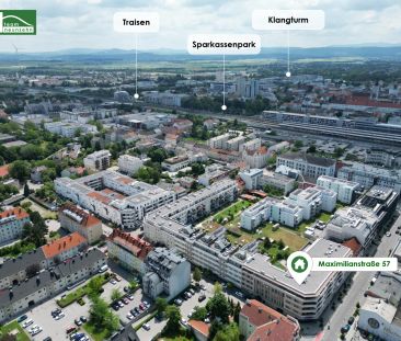 Grünblick mitten in der Stadt: 2-Zimmer-Neubauwohnung in Hofruhelage - Foto 6