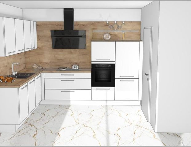 2-Zimmer Wohnung im EG zu vermieten - Neubau kein Gas – KfW 40 - Foto 1